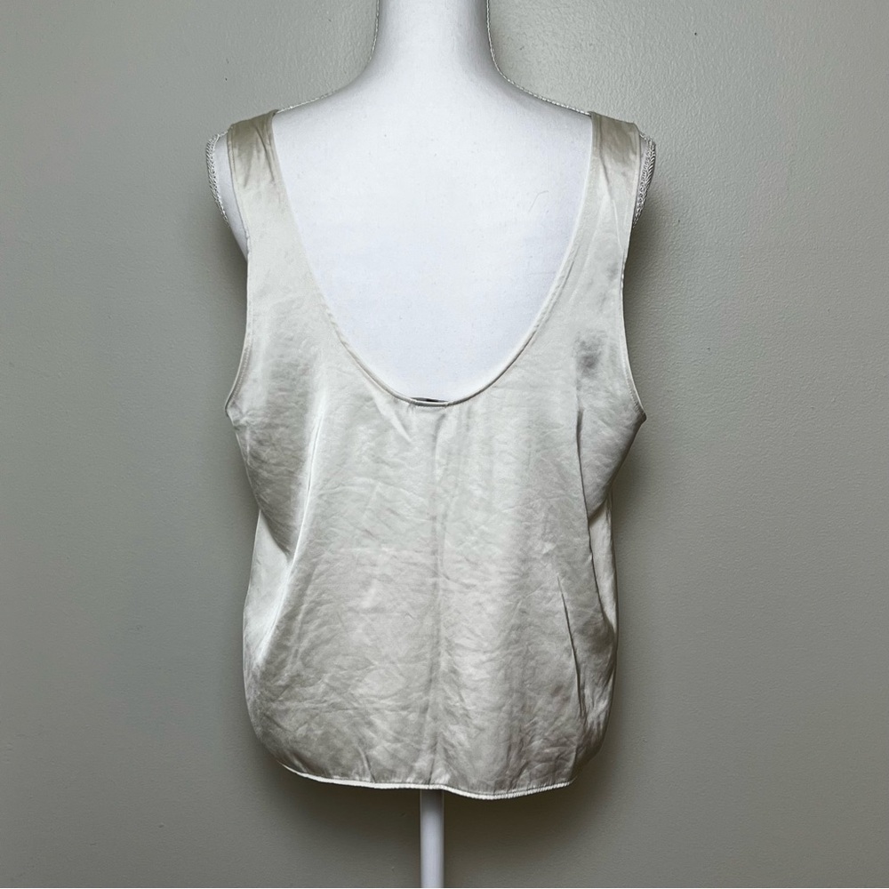 H&M Premium Satin Tank (L) – Luxe Ivory Essential - Picture 3 of 7